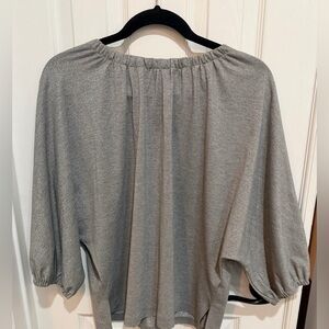 Oliver Bonas  Gray Women's Top Blouse 10 NEW w tags